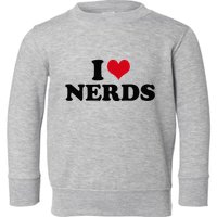 Geeky Affection for Nerds Toddler Sweatshirt