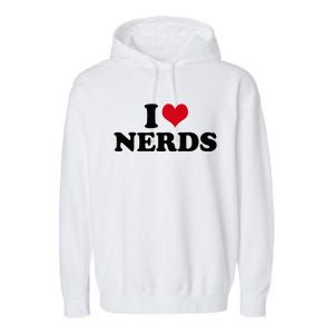 Geeky Affection for Nerds Garment-Dyed Fleece Hoodie