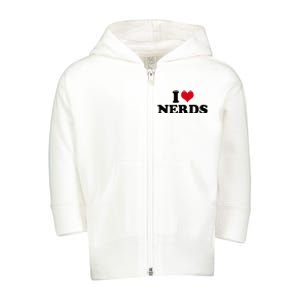 Geeky Affection for Nerds Toddler Zip Fleece Hoodie