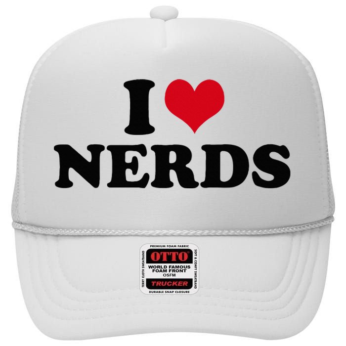 Geeky Affection for Nerds High Crown Mesh Back Trucker Hat