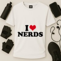 Geeky Affection for Nerds Performance Shirt