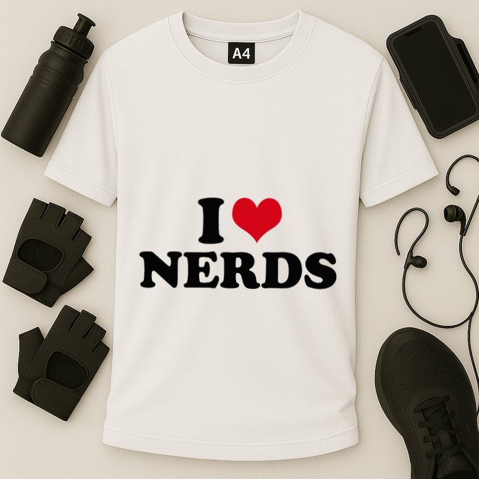 Geeky Affection for Nerds Performance Shirt