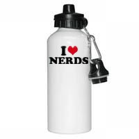 Geeky Affection for Nerds Aluminum Water Bottle