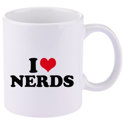 Geeky Affection for Nerds 11oz C Handle Ceramic Mug