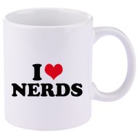 Geeky Affection for Nerds 11oz C Handle Ceramic Mug
