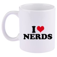 Geeky Affection for Nerds 11oz C Handle Ceramic Mug