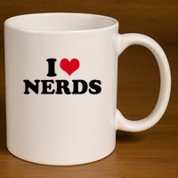 Geeky Affection for Nerds 11oz C Handle Ceramic Mug