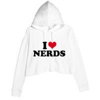 Geeky Affection for Nerds Crop Fleece Hoodie