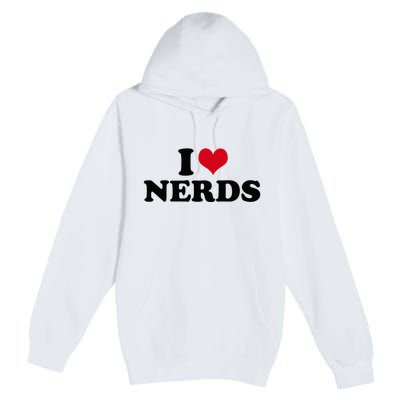 Geeky Affection for Nerds Premium Pullover Hoodie