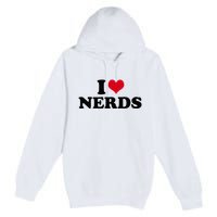 Geeky Affection for Nerds Premium Pullover Hoodie