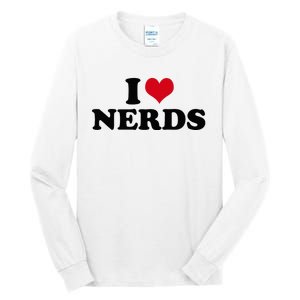 Geeky Affection for Nerds Tall Long Sleeve T-Shirt