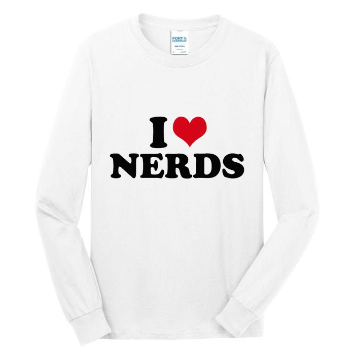 Geeky Affection for Nerds Tall Long Sleeve T-Shirt