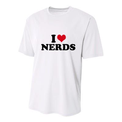 Geeky Affection for Nerds Youth Performance Sprint T-Shirt