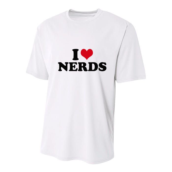 Geeky Affection for Nerds Youth Performance Sprint T-Shirt