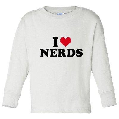 Geeky Affection for Nerds Toddler Long Sleeve Shirt