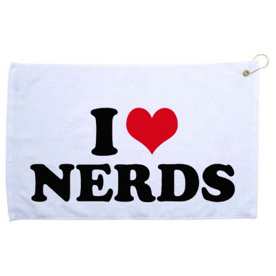 Geeky Affection for Nerds Grommeted Golf Towel