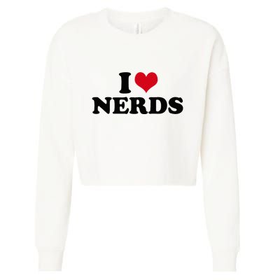 Geeky Affection for Nerds Cropped Pullover Crew