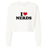Geeky Affection for Nerds Cropped Pullover Crew