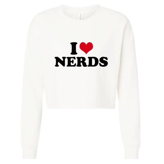 Geeky Affection for Nerds Cropped Pullover Crew
