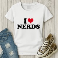 Geeky Affection for Nerds Womens T-Shirt