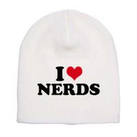 Geeky Affection for Nerds Short Acrylic Beanie