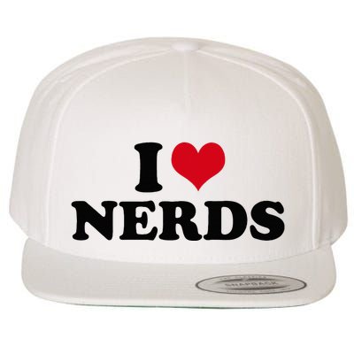 Geeky Affection for Nerds Wool Snapback Cap