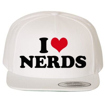 Geeky Affection for Nerds Wool Snapback Cap