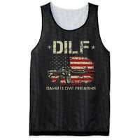 Gun American Flag Dilf Damn I Love Firearms Mesh Reversible Basketball Jersey Tank