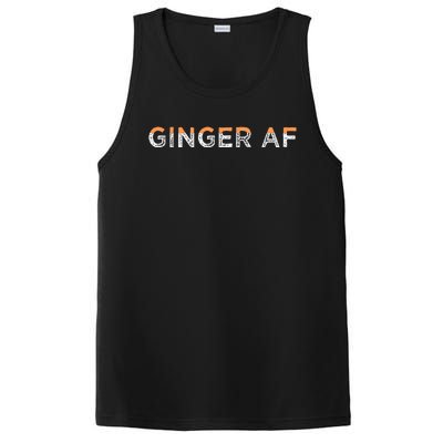 Ginger Af Funny Redhead Hair Quote Saying Gingers Gag Gift PosiCharge Competitor Tank