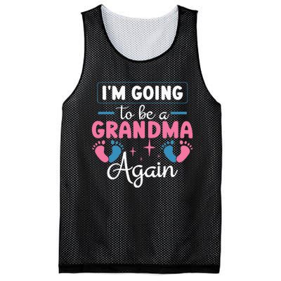 Grandmother Again For Nana Im Going To Be A Grandma Again Mesh Reversible Basketball Jersey Tank