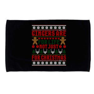 Gingers Are For Life Not Just For Christmas Ugly Xmas Funny Gift Cute Gift Microfiber Hand Towel