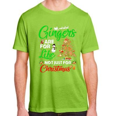 Gingers Are For Life Not Just For Christmas Xmas Tree Pajama Funny Gift Adult ChromaSoft Performance T-Shirt