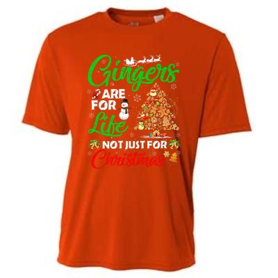 Gingers Are For Life Not Just For Christmas Xmas Tree Pajama Funny Gift Cooling Performance Crew T-Shirt