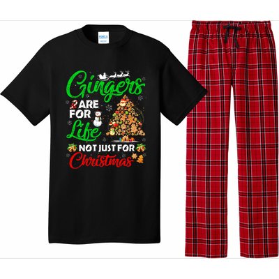 Gingers Are For Life Not Just For Christmas Xmas Tree Pajama Funny Gift Pajama Set