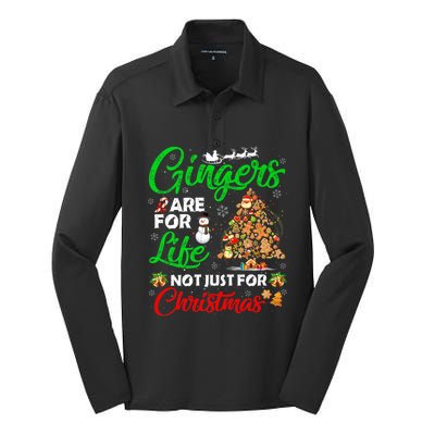 Gingers Are For Life Not Just For Christmas Xmas Tree Pajama Funny Gift Silk Touch Performance Long Sleeve Polo