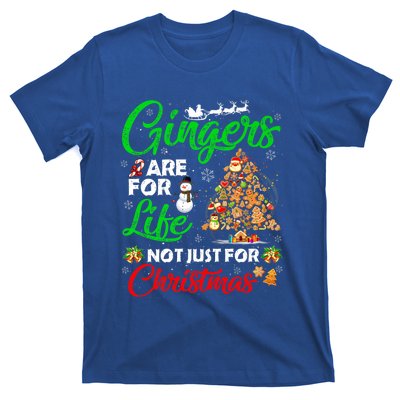 Gingers Are For Life Not Just For Christmas Xmas Tree Pajama Funny Gift T-Shirt