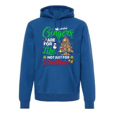 Gingers Are For Life Not Just For Christmas Xmas Tree Pajama Funny Gift Premium Hoodie