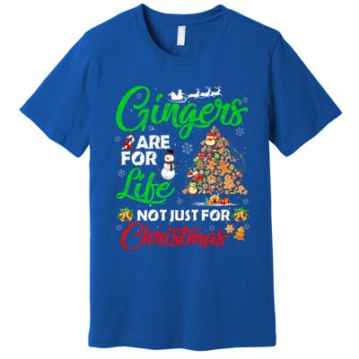 Gingers Are For Life Not Just For Christmas Xmas Tree Pajama Funny Gift Premium T-Shirt