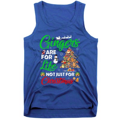 Gingers Are For Life Not Just For Christmas Xmas Tree Pajama Funny Gift Tank Top