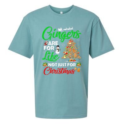 Gingers Are For Life Not Just For Christmas Xmas Tree Pajama Funny Gift Sueded Cloud Jersey T-Shirt