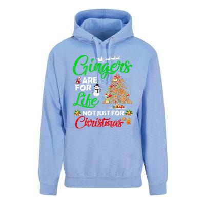 Gingers Are For Life Not Just For Christmas Xmas Tree Pajama Funny Gift Unisex Surf Hoodie