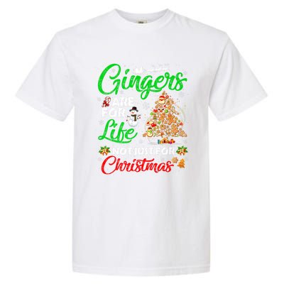 Gingers Are For Life Not Just For Christmas Xmas Tree Pajama Funny Gift Garment-Dyed Heavyweight T-Shirt