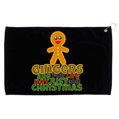 Gingers Are For Life Not Just For Christmas Gift Grommeted Golf Towel