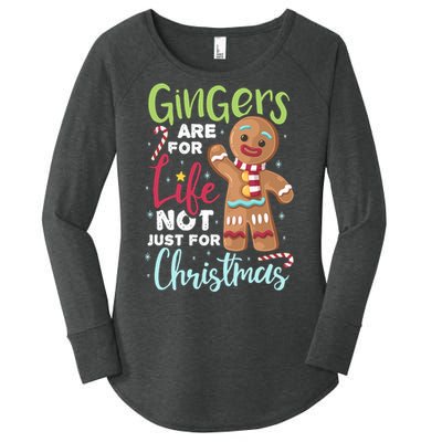 Gingers Are For Life Not Just Christmas Pajama UGLY Gifts Women's Perfect Tri Tunic Long Sleeve Shirt