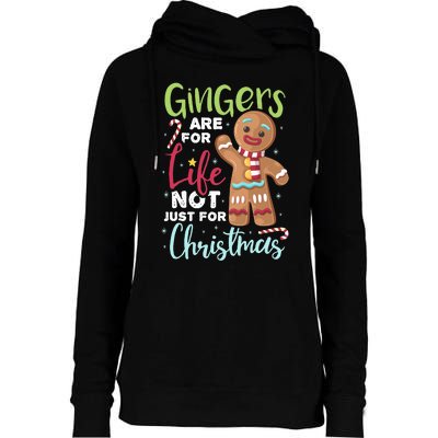 Gingers Are For Life Not Just Christmas Pajama UGLY Gifts Womens Funnel Neck Pullover Hood