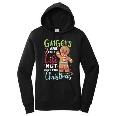 Gingers Are For Life Not Just Christmas Pajama UGLY Gifts Women's Pullover Hoodie