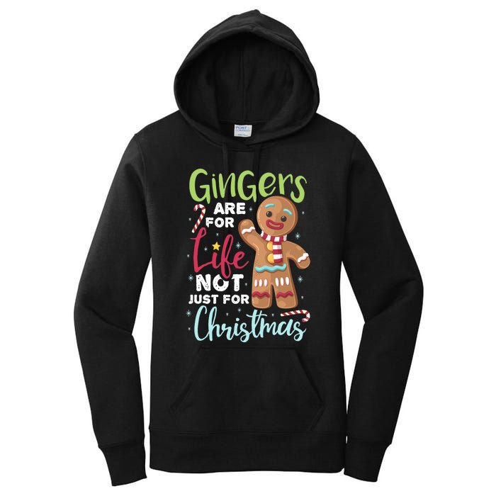 Gingers Are For Life Not Just Christmas Pajama UGLY Gifts Women's Pullover Hoodie