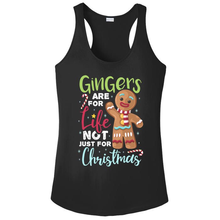 Gingers Are For Life Not Just Christmas Pajama UGLY Gifts Ladies PosiCharge Competitor Racerback Tank