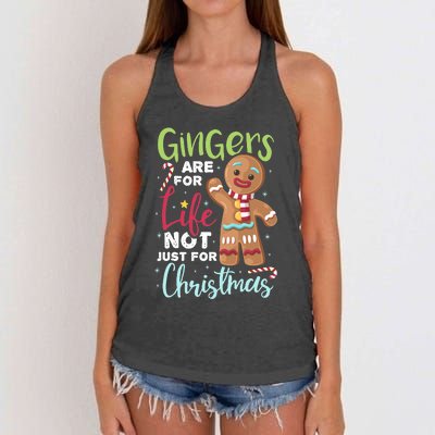 Gingers Are For Life Not Just Christmas Pajama UGLY Gifts Women's Knotted Racerback Tank