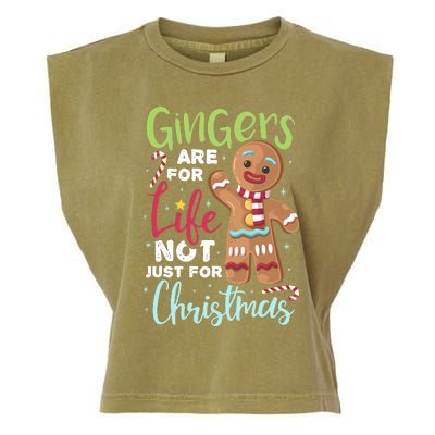 Gingers Are For Life Not Just Christmas Pajama UGLY Gifts Garment-Dyed Women's Muscle Tee